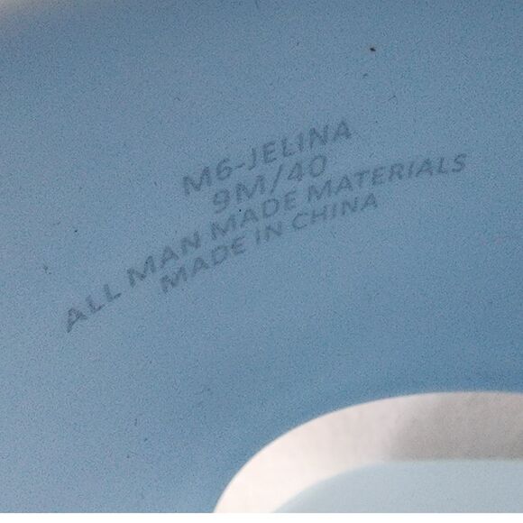 Mix No. 6 Platform Slide Sandals Chunky Block Heel Baby Blue Summer Shoes Size 9 - Picture 3 of 7